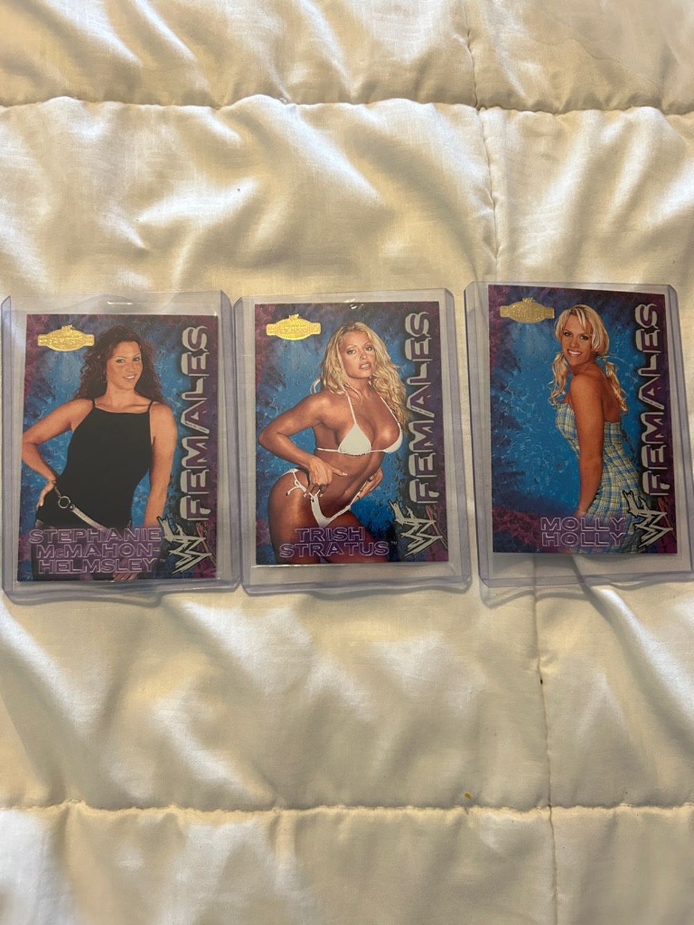 WWF Divas Championship Clash Profile Females 2001 Fleer 3 Cards